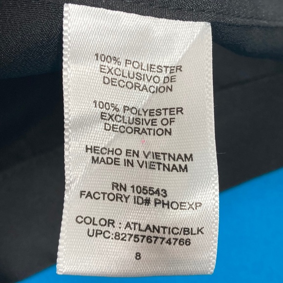 Derek Lam Design Nation Womens Asymmetrical Seam Skirt Size 8 Black Blue A Line - Picture 8 of 9